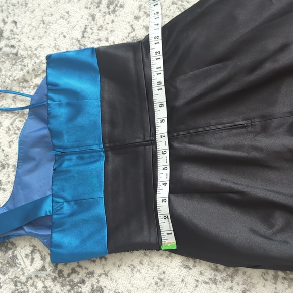Jeweled blue/black dress | size 5 - Picture 3 of 8